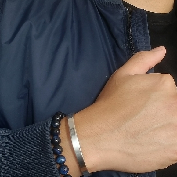 Bracelet for Women/MenSilver 925 Adjustable Cuff🔥 - Picture 3 of 6